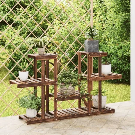 Soporte para flores madera maciza de abeto 110x25x73 cm de vidaXL, Soportes para macetas - Ref: Foro24-362853, Precio: 46,97 ...