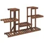Soporte para flores madera maciza de abeto 110x25x73 cm de vidaXL, Soportes para macetas - Ref: Foro24-362853, Precio: 46,97 ...