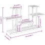 Soporte para flores madera maciza de abeto 110x25x73 cm de vidaXL, Soportes para macetas - Ref: Foro24-362853, Precio: 45,38 ...