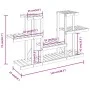 Soporte para flores madera maciza de abeto 110x25x73 cm de vidaXL, Soportes para macetas - Ref: Foro24-362853, Precio: 46,97 ...