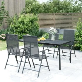 Mesa de jardín malla de acero gris antracita 165x80x72 cm de vidaXL, Mesas de jardín - Ref: Foro24-362734, Precio: 123,70 €, ...
