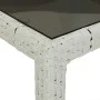 Mesa jardín vidrio templado ratán sintético blanco 250x100x75cm de vidaXL, Mesas de jardín - Ref: Foro24-362556, Precio: 205,...