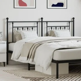 Schwarzes Metallkopfteil 180 cm von vidaXL, Kopf- und Fußteile - Ref: Foro24-353573, Preis: 51,79 €, Rabatt: %