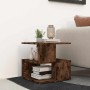 Mesa auxiliar madera contrachapada roble ahumado 40x40x40 cm en Mesas auxiliares | Comprar online en Foru.es