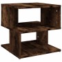 Mesa auxiliar madera contrachapada roble ahumado 40x40x40 cm en Mesas auxiliares | Comprar online en Foru.es