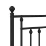 Schwarzes Metallkopfteil 180 cm von vidaXL, Kopf- und Fußteile - Ref: Foro24-353573, Preis: 51,79 €, Rabatt: %