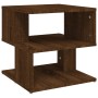 Mesa auxiliar de madera contrachapada marrón roble 40x40x40 cm en Mesas auxiliares | Comprar online en Foru.es