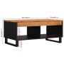 Mesa de centro de madera maciza de acacia 90x50x40 cm de vidaXL, Mesas de centro - Ref: Foro24-352870, Precio: 135,51 €, Desc...