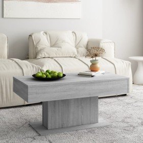 Mesa de centro madera de ingeniería gris Sonoma 96x50x45 cm en Mesas de centro | Comprar online en Foru.es