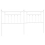 Cabecero de metal blanco 200 cm de vidaXL, Cabeceros y pies de cama - Ref: Foro24-353624, Precio: 44,89 €, Descuento: %