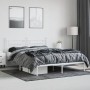 Estructura de cama de metal con cabecero blanco 183x213 cm de vidaXL, Camas y somieres - Ref: Foro24-353591, Precio: 107,62 €...