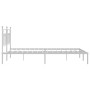 Estructura de cama de metal con cabecero blanco 183x213 cm de vidaXL, Camas y somieres - Ref: Foro24-353591, Precio: 107,62 €...