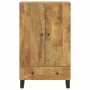 Aparador con cajón hierro y madera maciza mango 60x33x100 cm de vidaXL, Aparadores - Ref: Foro24-352936, Precio: 202,47 €, De...