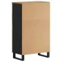 Aparador con cajón hierro y madera maciza mango 60x33x100 cm de vidaXL, Aparadores - Ref: Foro24-352936, Precio: 202,47 €, De...