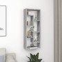 Estantería de pared madera de ingeniería gris Sonoma 36x16x90cm en Estanterías | Comprar online en Foru.es