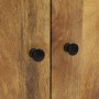 Aparador con cajón hierro y madera maciza mango 60x33x100 cm de vidaXL, Aparadores - Ref: Foro24-352936, Precio: 207,13 €, De...
