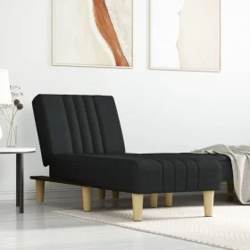Sofá diván de tela negro de vidaXL, Divanes - Ref: Foro24-352824, Precio: 128,94 €, Descuento: %