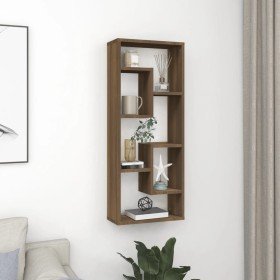 Estantería de pared madera ingeniería marrón roble 36x16x90 cm en Estanterías | Comprar online en Foru.es