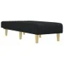 Sofá diván de tela negro de vidaXL, Divanes - Ref: Foro24-352824, Precio: 128,94 €, Descuento: %
