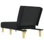 Sofá diván de tela negro de vidaXL, Divanes - Ref: Foro24-352824, Precio: 128,94 €, Descuento: %