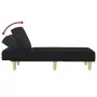 Sofá diván de tela negro de vidaXL, Divanes - Ref: Foro24-352824, Precio: 128,94 €, Descuento: %