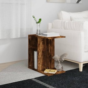 Mesa auxiliar madera contrachapada roble ahumado 50x30x50 cm en Mesas auxiliares | Comprar online en Foru.es