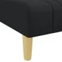 Sofá diván de tela negro de vidaXL, Divanes - Ref: Foro24-352824, Precio: 128,94 €, Descuento: %