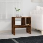 Mesa auxiliar madera contrachapada roble ahumado 50x30x50 cm en Mesas auxiliares | Comprar online en Foru.es