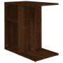 Mesa auxiliar de madera contrachapada marrón roble 50x30x50 cm en Mesas auxiliares | Comprar online en Foru.es