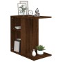 Mesa auxiliar de madera contrachapada marrón roble 50x30x50 cm en Mesas auxiliares | Comprar online en Foru.es