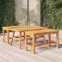 Mesa de centro madera maciza acacia 100x50x45 cm de vidaXL, Mesas de jardín - Ref: Foro24-362233, Precio: 82,27 €, Descuento: %