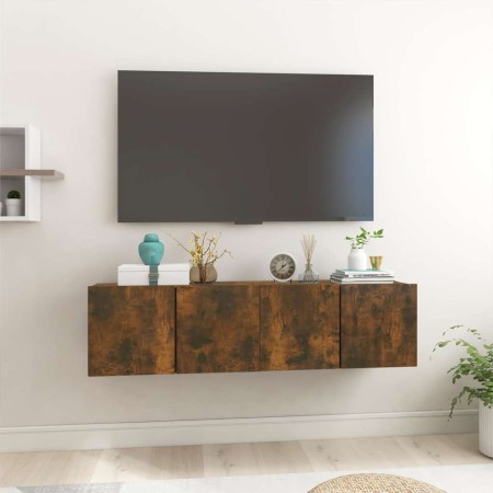 Muebles para TV colgantes 2 uds roble ahumado 60x30x30 cm en Muebles TV | Comprar online en Foru.es