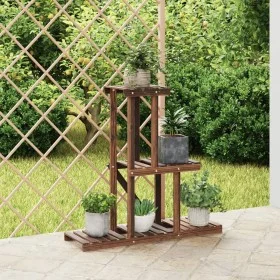 Solid fir wood flower stand 81x25x75.5 cm by vidaXL, Pot stands - Ref: Foro24-362871, Price: 32,07 €, Discount: %