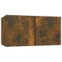 Muebles para TV colgantes 2 uds roble ahumado 60x30x30 cm en Muebles TV | Comprar online en Foru.es