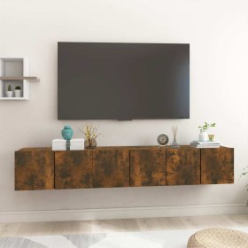 Muebles para TV colgantes 3 uds roble ahumado 60x30x30 cm en Muebles TV | Comprar online en Foru.es
