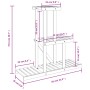Soporte para flores de madera maciza abeto 81x25x75,5 cm de vidaXL, Soportes para macetas - Ref: Foro24-362871, Precio: 34,24...