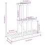 Soporte para flores de madera maciza abeto 81x25x75,5 cm de vidaXL, Soportes para macetas - Ref: Foro24-362871, Precio: 32,07...