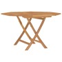 Mesa de jardín plegable madera maciza de teca 110x110x75 cm de vidaXL, Mesas de jardín - Ref: Foro24-362617, Precio: 164,74 €...