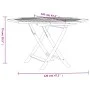 Mesa de jardín plegable madera maciza de teca 110x110x75 cm de vidaXL, Mesas de jardín - Ref: Foro24-362617, Precio: 161,85 €...