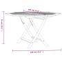 Mesa de jardín plegable madera maciza de teca 110x110x75 cm de vidaXL, Mesas de jardín - Ref: Foro24-362617, Precio: 164,74 €...