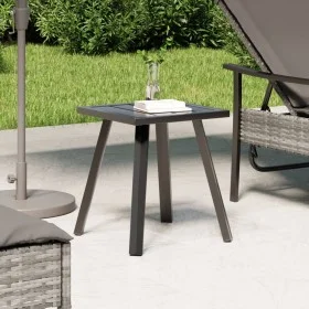 Mesa de jardín de acero gris antracita 34x34x38 cm de vidaXL, Conjuntos de jardín - Ref: Foro24-362809, Precio: 38,85 €, Desc...