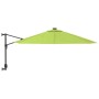 Sombrilla de pared verde manzana 290 cm de vidaXL, Sombrillas - Ref: Foro24-362889, Precio: 110,61 €, Descuento: %