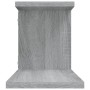 Estante de pared para TV madera gris Sonoma 125x18x23 cm en Estanterías | Comprar online en Foru.es