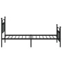 Estructura de cama con cabecero y estribo metal negro 100x190cm de vidaXL, Camas y somieres - Ref: Foro24-353549, Precio: 94,...