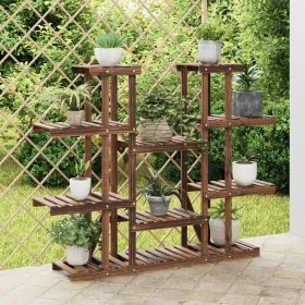 Soporte para flores madera maciza de abeto 110x25x110,5 cm de vidaXL, Soportes para macetas - Ref: Foro24-362857, Precio: 70,...