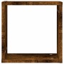 Estantes cubo de pared 2 unidades roble ahumado 30x15x30 cm en Estanterías | Comprar online en Foru.es