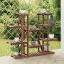 Soporte para flores madera maciza de abeto 110x25x110,5 cm de vidaXL, Soportes para macetas - Ref: Foro24-362857, Precio: 66,...