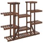 Soporte para flores madera maciza de abeto 110x25x110,5 cm de vidaXL, Soportes para macetas - Ref: Foro24-362857, Precio: 66,...