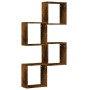 Estantes cubo de pared 4 unidades roble ahumado 30x15x30 cm en Estanterías | Comprar online en Foru.es