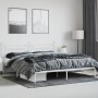 Estructura de cama con cabecero metal blanca 200x200 cm de vidaXL, Camas y somieres - Ref: Foro24-353593, Precio: 108,39 €, D...
